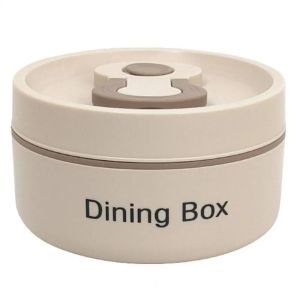 GEMMA 350ml/650ml Thermal Lunch Box Round Stainless Steel Soup Bowl Storage Container Microwave Heatable Insulated Food Container School Picnic