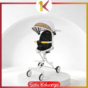 SK-C772 Kereta Dorong Bayi Lipat Dua Arah Stroller Dorong Bayi Dengan Atap / Perlengkapan Bayi Portable Stroler Roda 4 Import