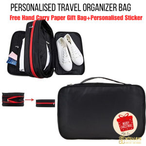 Personalized Travel Organizer Storage Bag| Gym Bag | Waterproof | Teacher Day Gift| Christmas Gift|Farewell Gift