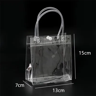 5pcs PVC/ Transparent Bag Handbag Gift Plastic Bag Gifts Packaging Bags
