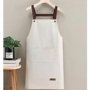 Apron kalis air bertema beruang baharu untuk memasak dan membersihkan dapur rumah apron khas untuk kerja katering apron tahan minyak.