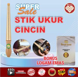 Alat Ukur Cincin / Stik Ukur Cincin Kuningan / TSK Ring Size