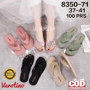 Sandal Jepit Karet Wanita Dewasa 8350-71/ Sandal Jepit Flat Karet Jelly Terbaru/ Sandal japit Karet