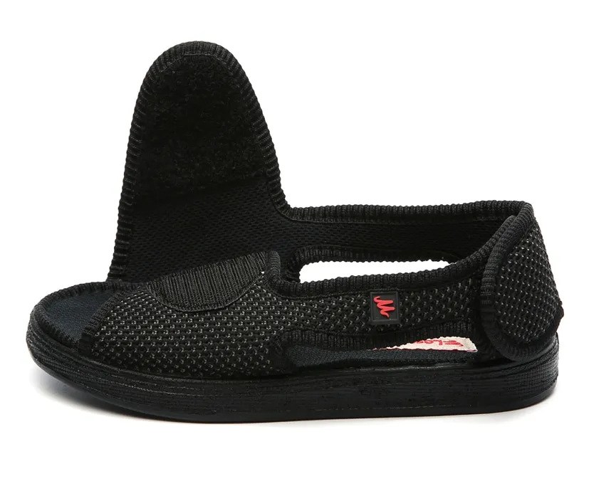 Extra Wide Width Adjustable Diabetic Edema Slippers Fat Swollen Feet  Walking Shoes Indoor/Outdoor Orthopedic Sandals