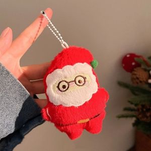 ETUALE Snowman Christmas Keychain Tree Hanging Ornaments Christmas Tree Pendant Bag Charm Decoration Stuffed Animal Christmas Party