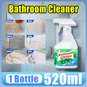 ✨stain removal 100%✨Bathroom Tiles Cleaner 520ml Bathroom Floor Cleaner Removes Yellow Stains Soap Scum & Water Marks Floor & Wall Tile Cleaning Spray bathroom floor cleaner Tile Cleaner Toilet Bathroom Cleaner Toilet bowl cleaner Floor cleaner