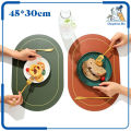 Meja Makan Alas Piring Tatakan Piring Anti Panas Tahan Air Alas Piring Alas Piring Meja Makan Oval. 