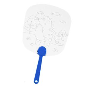 Handheld Painting Fan Creative DIY Drawing Fan Decorative Printable Fan Plastic Art Tool For DIY Craft Project