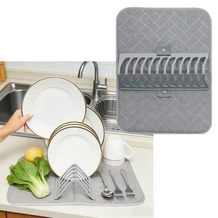 Compact Kitchen Dish Rack With Effective Water Drainage System And ...