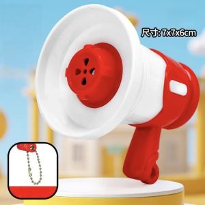 Pengeras Suara Mini Gantungan Kunci dengan Fungsi Rekaman Mainan Anak Suara Keras yang Lucu Bisa Memutar Musik & Rekam