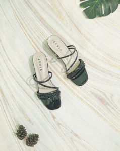 ZEVIA -SANDAL WANITA - HAK -TAHU 3CM TERBARU MOTIF FORMAL KEKINIAN BISA COD HARGA TERMURAH