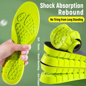 Mugwort Health Insoles Breathable Shockproof Shoe Insoles Sweat Wicking Odor Resistant Cushion Inserts Foot Comfort for Standing Walking Long Hours
