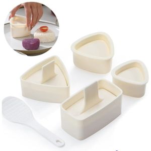 Rice Color Gunkan Onigiri Mold Musubi Rectangular Triangular Mold DIY Warship Sushi Mold Set