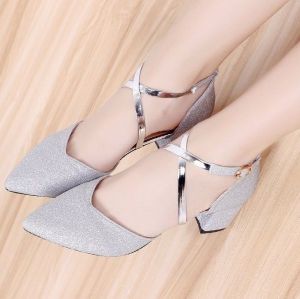 Sandal Heels Wanita Bling-bling BERGARANSI Model Tali Kait Menyilang