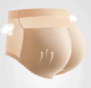 Padded Girdle Panties Breathable Mesh Butt  Hips Enhancer Push Up Shapewear Underwear For Women