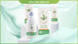 Sữa Tắm Thảo Dược Trắng Da BioCos Chiết Xuất Từ Thiên Nhiên Dưỡng Ẩm Chăm Sóc Phục Hồi Da Khô Lão Hóa An Toàn 400ml.