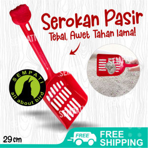 SEMPATI Serokan Pasir Kucing Sekop Pasir Cat Litter Skoop Scoop Skop Sekop Kotoran Kucing Anjing Besar Serokan Pasir Bata Krikil Burung Branjangan Sekop Kotoran Hamster Sugar Glider Dll SRPLS