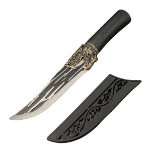 Pisau Lapah Daging Kepala Naga Tempa Forged Butcher Boning Knife Super Tajam Dengan Sarung Pisau Dapur