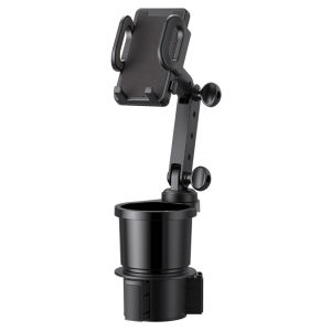 Car Mobile Phone Water Cup Two In One Holder 360 Degree Rotating Adjustable Drinking Bottle Holder Phone Organizer