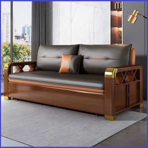 Sofa giường thông minh cao cấp đệm sơ dừa cao su sofa gỗ có hộc chứa đồ KT 1m8 hoặc 2m
