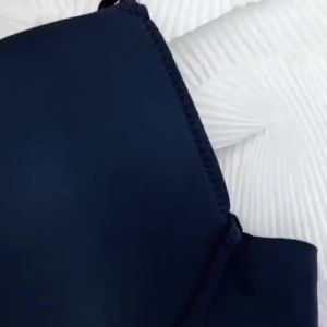 Large Backless U-shaped Beautiful Back Womens Bra Big Breasts Show Small Breasts Invisible Seamless Ladies Hanging Neck Bra