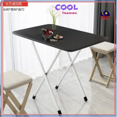 Foldable Table Dining Desk Folding Portable Table Makanan Meja Lipat Dinner Stall Small Tables Living Table Komputer Meja 野餐折叠桌 1243