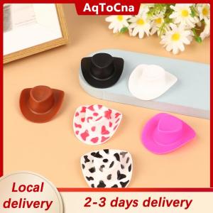 [COD] AqToCna Ship within 24 hours 10Pcs Miniature Plastic Doll Hat Western Cowboy Hat Cowgirl Hat For Dolls Decor