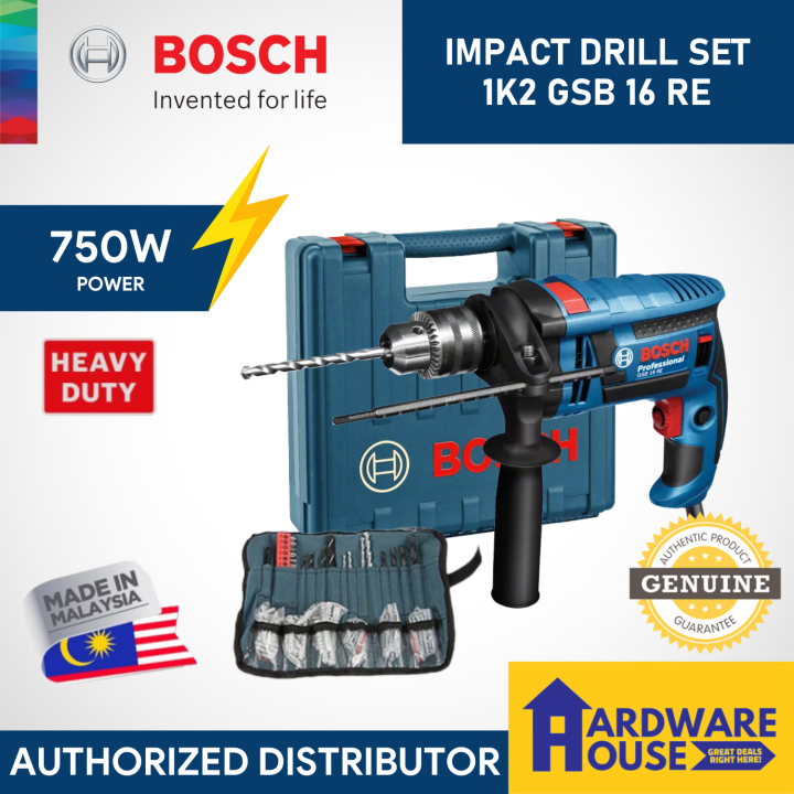 ORIGINAL BOSCH GSB 16 RE Impact Drill Variable Speed Tool Wrap Set