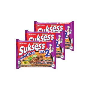 3PCS Sukses Rendang Mie Goreng Instan Isi 2