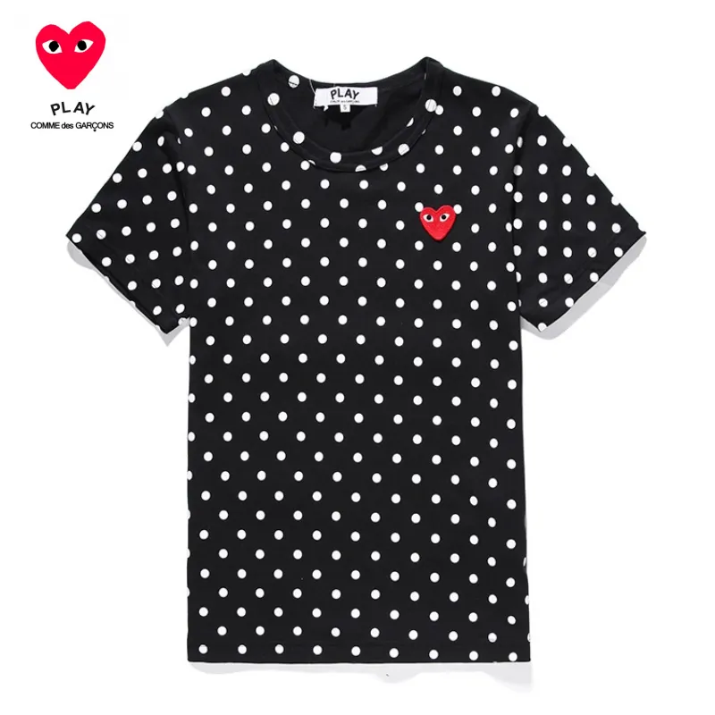 Cotton Shirt Play Polka Dot T-shirt Fashion Official Store CDG