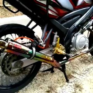 Knalpot Motor racing KOU allmotor/Vixion/Fu/Sonic/Supragtr/Mxking/Mxold/Cb150/Gsx