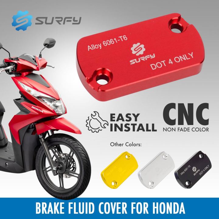 Honda CNC Brake Master Cap Front Brake Fluid Cover Aluminium Alloy Cant