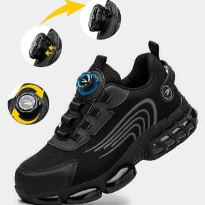Giày Bảo Hộ Lao Động Safeti - Nút Xoay Điều Chỉnh Dây / Mũi Combosite / Đế Giày Chống Đinh / Cách Điện