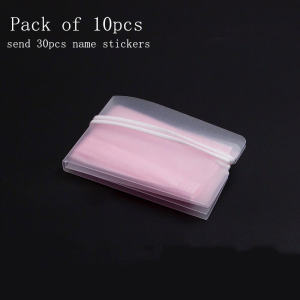 I know 10pcs Portable PP Face Masks Storage Clip Waterproof Dustproof Carrying Case Reusable Organizer Container Holder