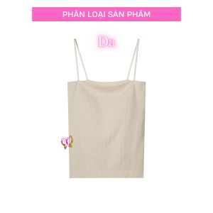 Áo bra nữ áo lót lá học sinh dài vải thun gân hai dây nhỏ có lót cố định có thể mặc ngoài (MS 04105) Anna Shop