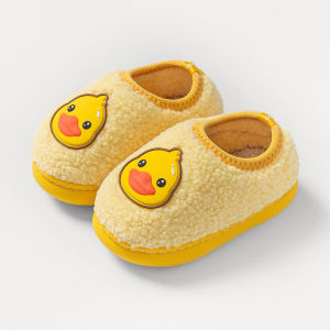 Children Cotton Shoes Winter Cute Boys Girls Home Shoes Children Baby Infants Soft Sole Anti-slip Warm Plush Cotton Shoes