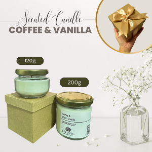 Coffee Vanilla Scented Candles for Home - Aromatherapy Candles100% Natural Soy Wax Candle