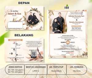 (50 pcs) undangan pernikahan udl o1