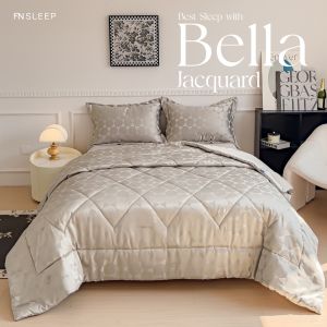 [ส่งฟรี] FN CUSHY ชุดผ้าปูที่นอนพร้อมผ้านวมกันไรฝุ่น ทอ 1000 เส้นด้าย รุ่น Bella สัมผัสนุ่ม ลดการเกิดริ้วรอยบนใบหน้า