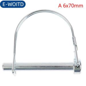 E-WOITD Nhiệm vụ nặng nề biển Trailer Coupler an toàn pin D Vòng vòm khóa Khóa Pin