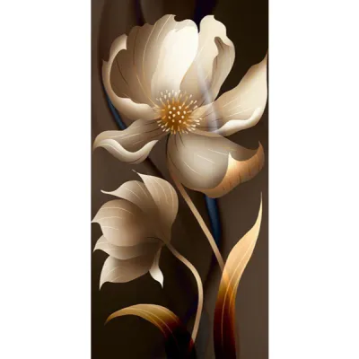 Seni Ainding kanvas Bunga Abstrak Modern Poster Seni Dinding Bunga Besar Untuk Mempercantik Kamar Tidur Anda
