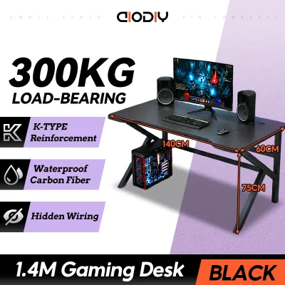 AIODIY Gaming Table home office desk study table computer table laptop game desk for desktop table thick solid wood is waterproof corrosion resistant wear resistant High temperature resistance without deformation