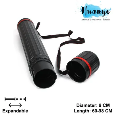 A0 Expandable Telescopic Art Blueprint Plastic Storage Drawing Tube (Diameter: 9cm)