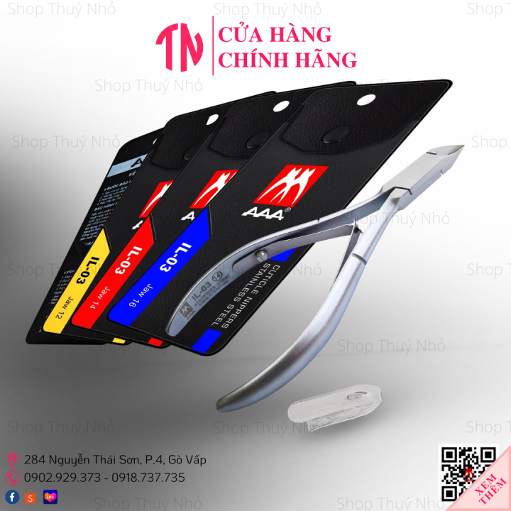Kềm cắt da tay Inox không gỉ cao cấp AAA IL-03 2 chống dụng cụ làm móng ...