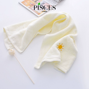 Khăn Mặt PISCES TOWEL 35x75cm Thêu Hình Thời Tiết Cotton Mềm Mại Khăn Spa Yoga Gym Thể Thao Thấm Hút Mồ Hôi