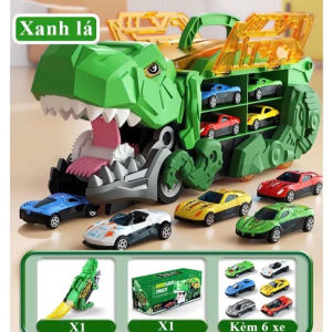 Đồ Chơi Khủng Long Nuốt Ô Tô Kèm 6 Xe Mini Cho Bé Mẫu Mới Bé chơi bao mê Đồ Chơi Cho Bé Trai Chất Liệu Nhựa ABS An Toàn - Lavi House