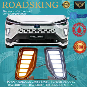 TOYOTA COROLLA CROSS 2024 FRONT BUMPER DYNAMIC DAYLIGHT DRL DAY LIGHT LED RUNNING SIGNAL