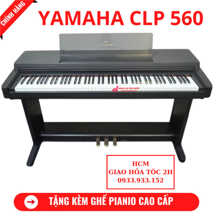 Đàn Piano Điện Yamaha CLP 560 + Tặng Kèm Ghế Piano Yamaha Cao Cấp