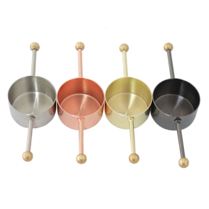 Pack of 2 Stainless Steel Cocktail Jigger Efficient Double Beads Measuring Cup Liquor Accessories for Restaurants