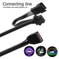 PHANTEKS 4Pin RGB Connector Cable 60cm PC Case Fan LED Strip Extension Cord. 